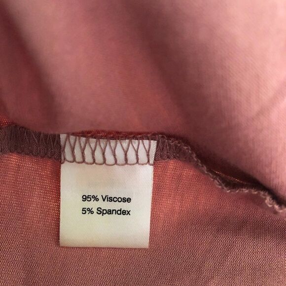 Saks Fifth Avenue Sleeveless Front Ruffle Mauve Top Size Medium - Picture 6 of 7